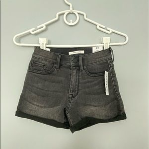 Pacsun black denim shortie shorts